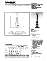 R6001425XXYA datasheet: 1400V, 250A general purpose single diode R6001425XXYA