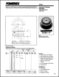 R7200406 datasheet: 400V, 600A general purpose single diode R7200406