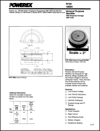 R7S00816 datasheet: 800V, 1600A general purpose single diode R7S00816