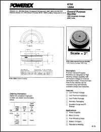 R7S01412 datasheet: 1400V, 1200A general purpose single diode R7S01412