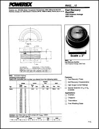 R9G20612CS datasheet: 600V, 1200A fast recovery single diode R9G20612CS