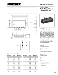 RM10TN-H datasheet: 800V, 12A general purpose 3-phase bridge diode RM10TN-H