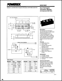 KD221K05 datasheet: 1000V, 50A Dual Darlington transistor module KD221K05