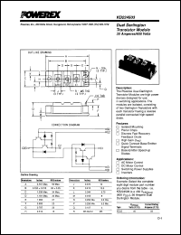 KD224503 datasheet: 600V, 30A Dual Darlington transistor module KD224503