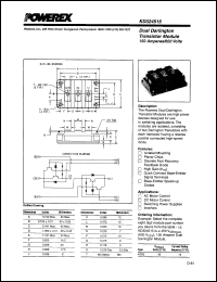 KD324515 datasheet: 600V, 150A Dual Darlington transistor module KD324515