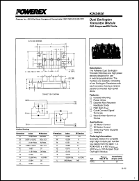 KD424520 datasheet: 600V, 200A Dual Darlington transistor module KD424520