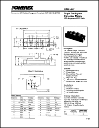 KS221K15 datasheet: 1000V, 150A Single Darlington transistor module KS221K15