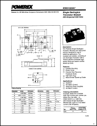 KS621220A7 datasheet: 1200V, 200A Single Darlington transistor module KS621220A7