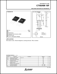 CT60AM-18F datasheet: 900V, 60A resonant switching IGBT CT60AM-18F