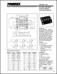 CM100TF-12H datasheet: 600V, 100A six pac IGBT module CM100TF-12H