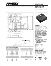 CM1200HA-24J datasheet: 1200V, 1200A single IGBT module CM1200HA-24J