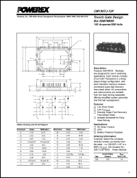 CM150TJ-12F datasheet: 600V, 150A six pac IGBT module CM150TJ-12F