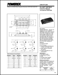 CM15TF-24H datasheet: 1200V, 15A six pac IGBT module CM15TF-24H