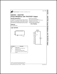 54AC251FM-MLS datasheet: 8-Input Multiplexer with TRI-STATE Output 54AC251FM-MLS