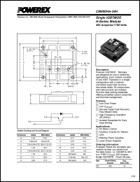 CM400HA-34H datasheet: 1700V, 400A single IGBT module CM400HA-34H