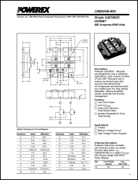 CM600HB-90H datasheet: 4500V, 600A single IGBT module CM600HB-90H