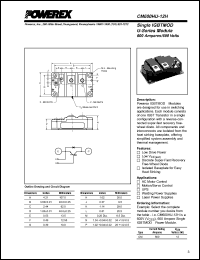 CM600HU-12H datasheet: 600V, 600A single IGBT module CM600HU-12H