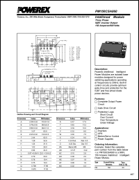 PM150CSA060 datasheet: 600V, 150A six pac IGBT module PM150CSA060