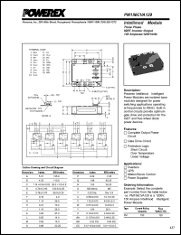 PM150CVA120 datasheet: 1200V, 150A six pac IGBT module PM150CVA120