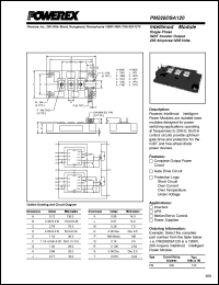 PM200DSA120 datasheet: 1200V, 200A dual IGBT module PM200DSA120