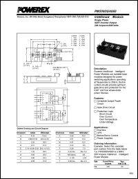 PM300DSA060 datasheet: 600V, 300A dual IGBT module PM300DSA060