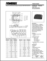PM50CSD060 datasheet: 600V, 50A six pac IGBT module PM50CSD060