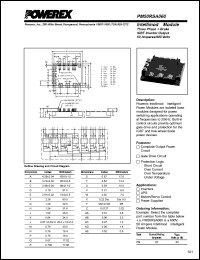 PM50RSA060 datasheet: 600V, 50A seven pac IGBT module PM50RSA060