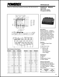 PM75CSA120 datasheet: 1200V, 75A six pac IGBT module PM75CSA120