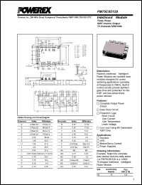 PM75CSD120 datasheet: 1200V, 75A six pac IGBT module PM75CSD120