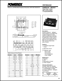 PM75RSA060 datasheet: 600V, 75A seven pac IGBT module PM75RSA060