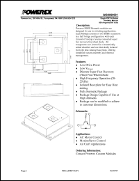 QIS0660001 datasheet: 600V, 600A single IGBT module QIS0660001