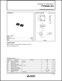 FY8ABJ-03 datasheet: 30V trench gate single MOSFET FY8ABJ-03