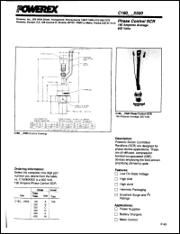 C180CX500 datasheet: 300V, 190A phase control single thyristor C180CX500