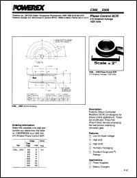 C380EX500 datasheet: 500V, 310A phase control single thyristor C380EX500