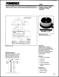 C390M datasheet: 600V, 450A phase control single thyristor C390M