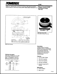 C440M datasheet: 600V, 900A phase control single thyristor C440M