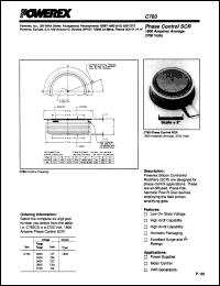 C783CC datasheet: 3300V, 1800A phase control single thyristor C783CC