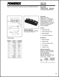 CM431255 datasheet: 1200V, 55A phase control dual scr thyristor CM431255