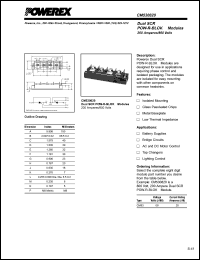 CM530820 datasheet: 800V, 200A phase control dual scr thyristor CM530820