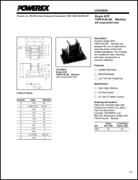 CSD3080H datasheet: 800V, 400A phase control single scr thyristor CSD3080H