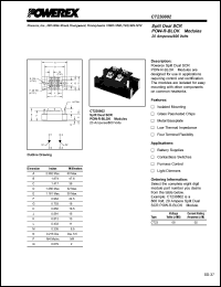 CT230802 datasheet: 800V, 20A fast recovery split dual scr/diode thyristor CT230802