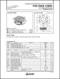FGC1500A-130DS datasheet: 6500V, 1500A general purpose symmetrical thyristor FGC1500A-130DS