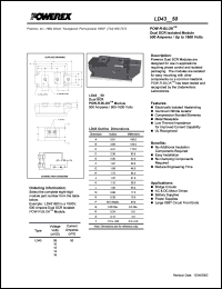 LD431650 datasheet: 1600V, 500A phase control dual scr thyristor LD431650