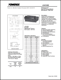 LD431850 datasheet: 1800V, 500A phase control dual scr thyristor LD431850