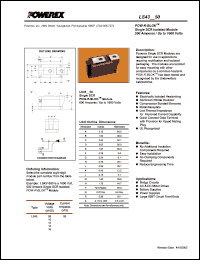 LS430850 datasheet: 800V, 500A general purpose single scr thyristor LS430850