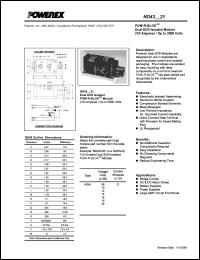ND430821 datasheet: 800V, 210A phase control dual scr thyristor ND430821