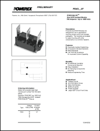 PD430807 datasheet: 800V, 700A phase control dual thyristor PD430807