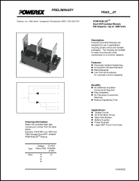 PD431407 datasheet: 1400V, 700A phase control dual thyristor PD431407