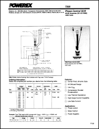 T500084004AQ datasheet: 800V, 40A phase control single thyristor T500084004AQ