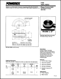 T7S0127504DN datasheet: 1200V, 750A phase control single thyristor T7S0127504DN